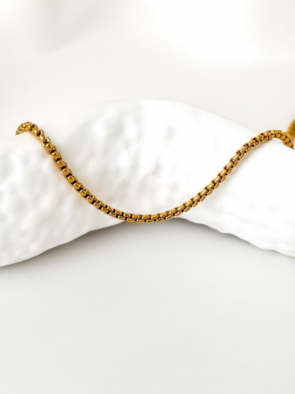 Çelik | Ailin Zincir Kolye- 45 cm