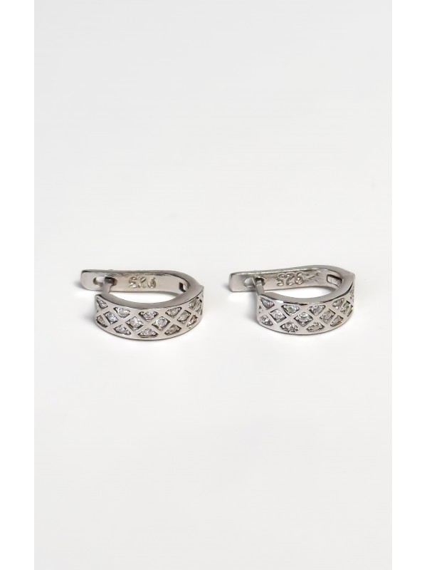 925 Gümüş | Lida Küpe- Silver Renk