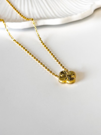 Yonca Kolye- 12 mm (Gold Renk)