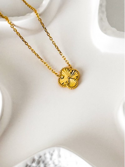 Yonca Kolye- 12 mm (Gold Renk)