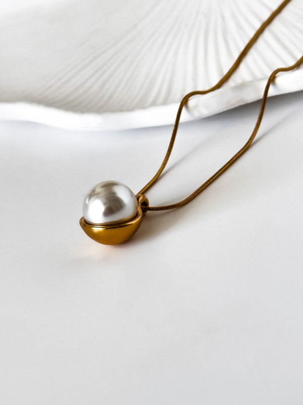 Çelik | Pearl  Kolye