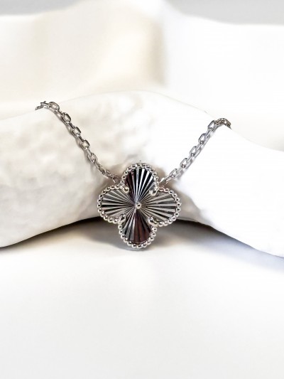 Yonca Kolye- 14 mm (Silver Renk)