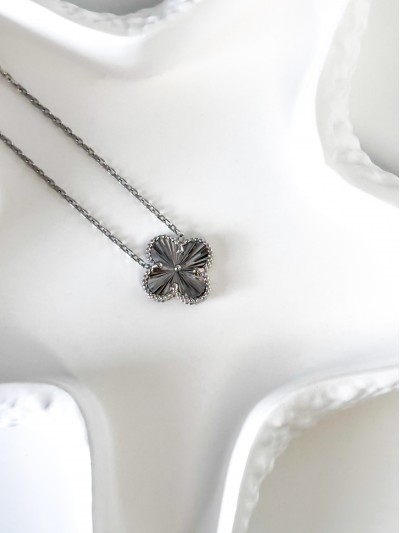 Yonca Kolye- 14 mm (Silver Renk)
