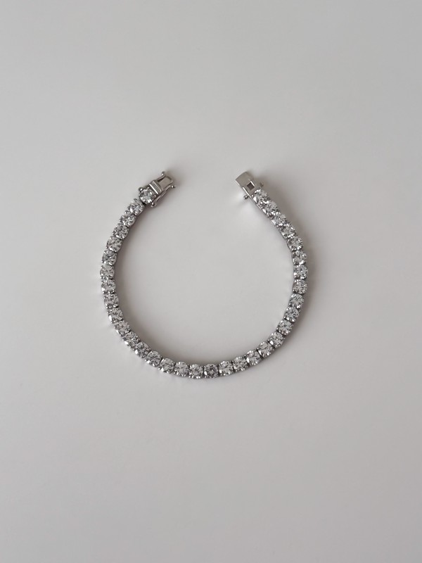 925 Gümüş |  Su Yolu Bileklik- 5 mm-17 cm