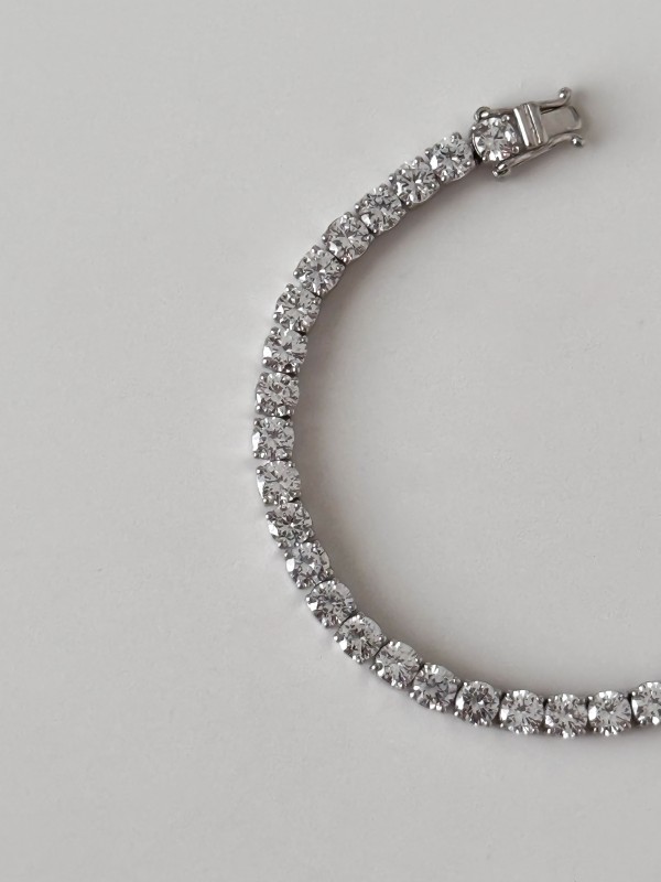 925 Gümüş |  Su Yolu Bileklik- 5 mm-17 cm