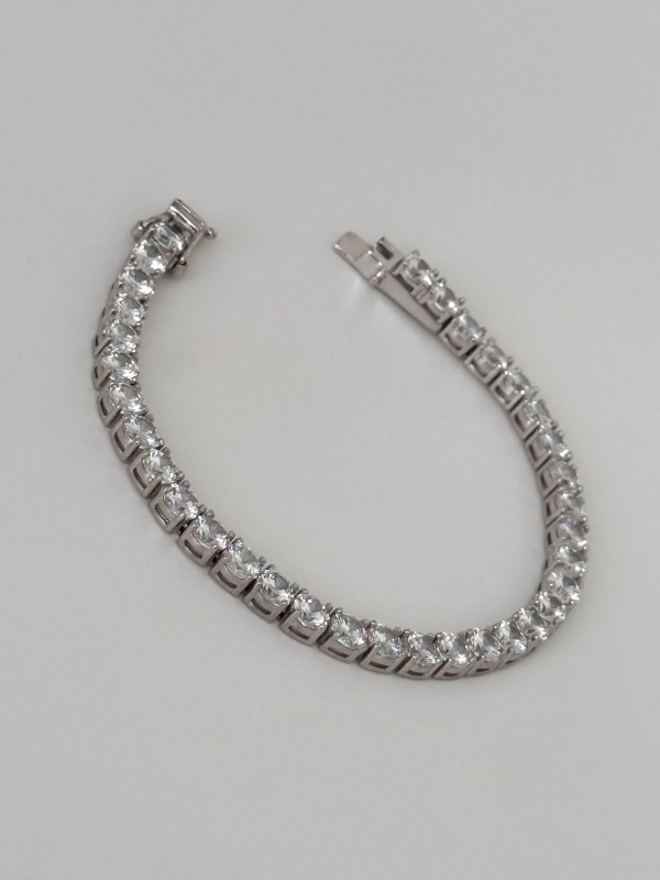 925 Gümüş |  Su Yolu Bileklik- 5 mm-17 cm