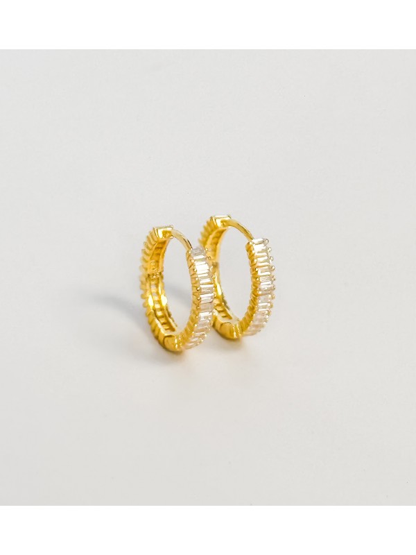 925 Gümüş | Blake Küpe- 1 (Gold Renk)