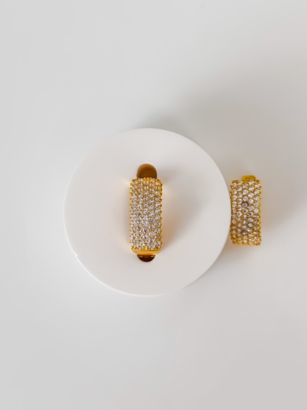 925 Gümüş | Arya Küpe (Gold Renk)