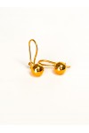925 Gümüş | Kelly Küpe- 8 mm (Gold Renk)