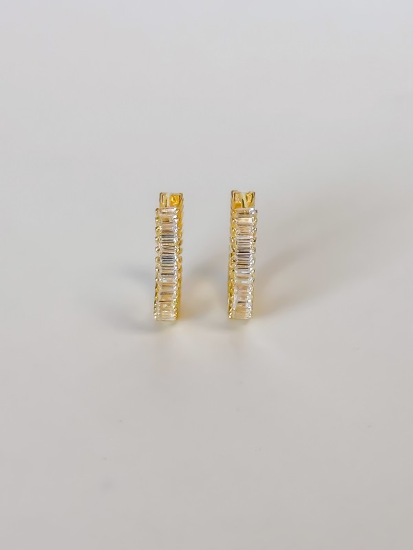 925 Gümüş | Blake Küpe- 1 (Gold Renk)