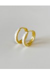 925 Gümüş | Blake Küpe- 1 (Gold Renk)