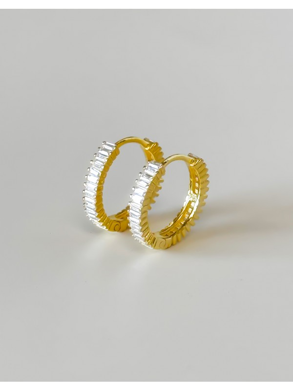 925 Gümüş | Blake Küpe- 1 (Gold Renk)